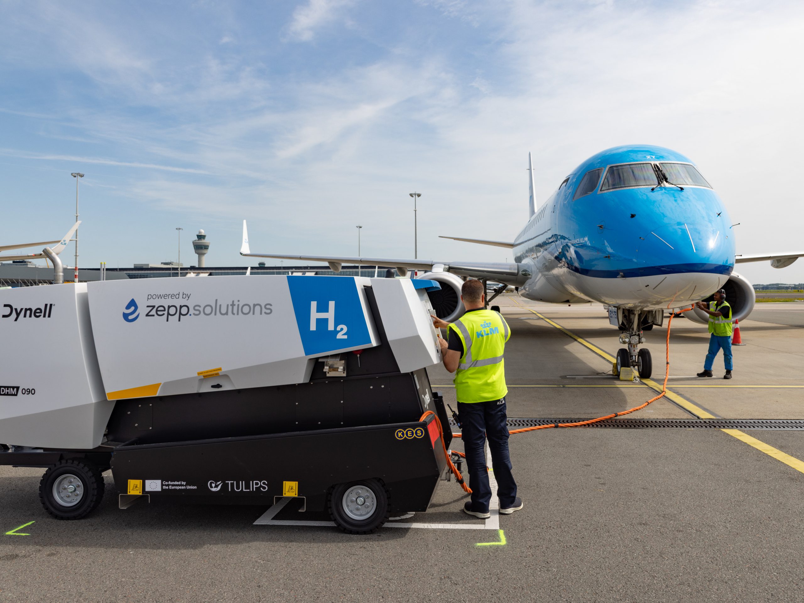 schiphol gpu waterstof